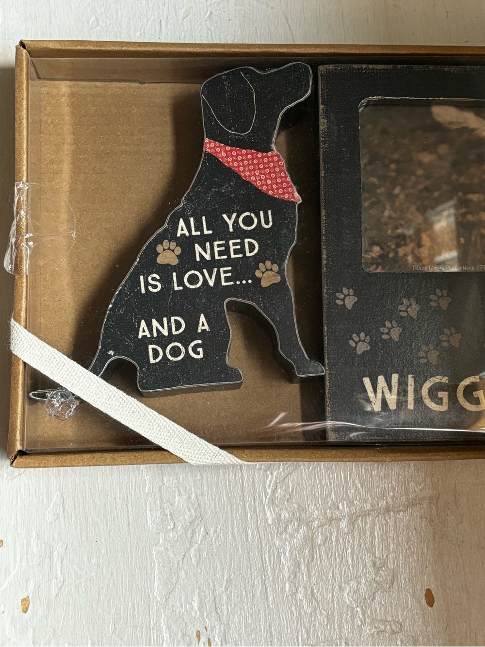 Decorative Dog picture frame – "All You Need Is Love...And A Dog"